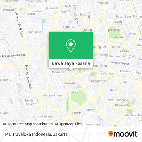 Peta PT. Traveloka Indonesia