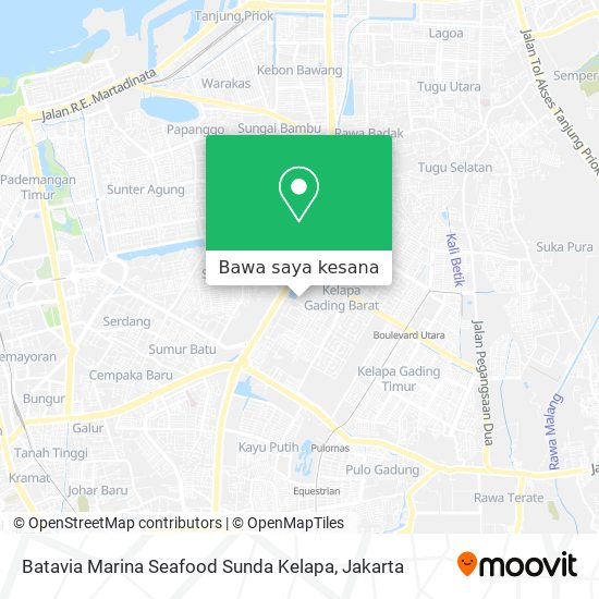 Peta Batavia Marina Seafood Sunda Kelapa