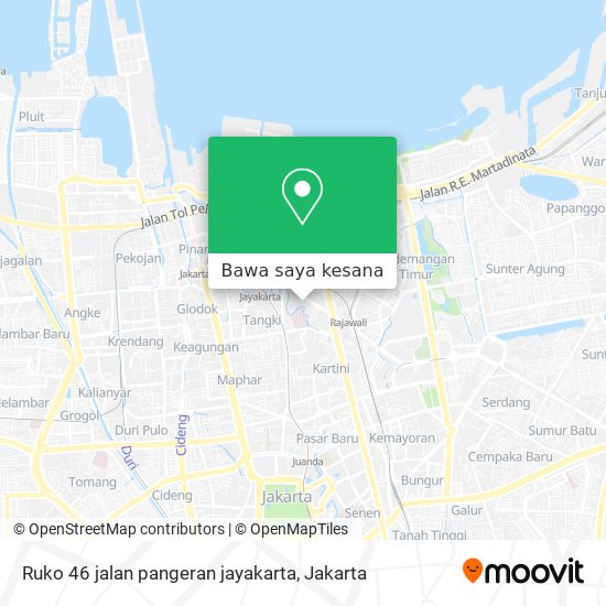 Peta Ruko 46 jalan pangeran jayakarta