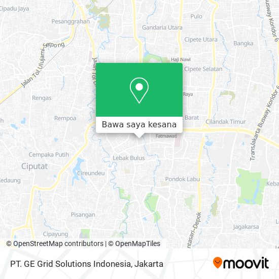 Peta PT. GE Grid Solutions Indonesia