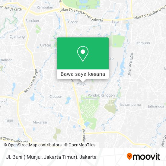 Peta Jl. Buni ( Munjul, Jakarta Timur)