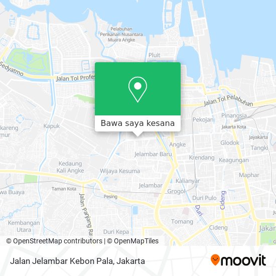 Peta Jalan Jelambar Kebon Pala