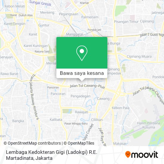 Peta Lembaga Kedokteran Gigi (Ladokgi) R.E. Martadinata