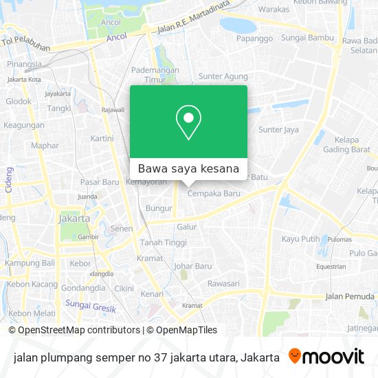 Peta jalan plumpang semper no 37 jakarta utara