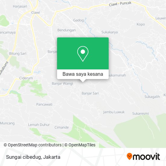 Peta Sungai cibedug