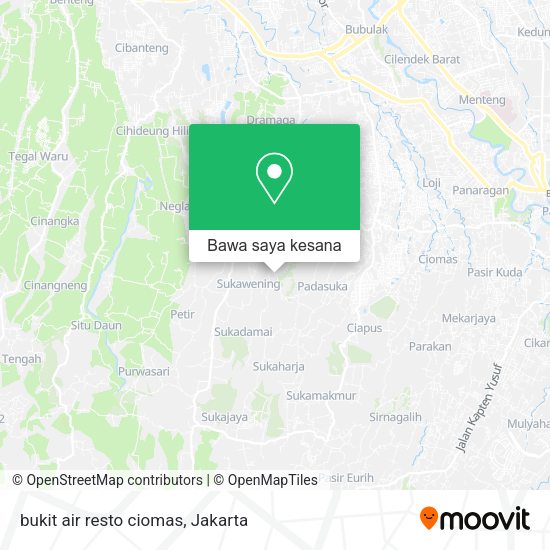 Peta bukit air resto ciomas