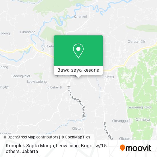 Peta Komplek Sapta Marga, Leuwiliang, Bogor w / 15 others