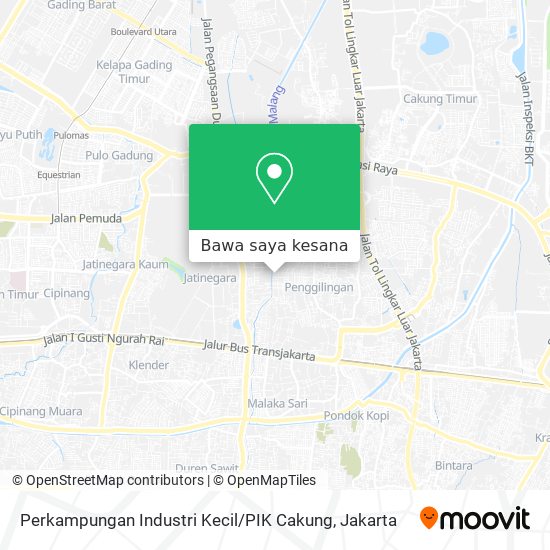 Peta Perkampungan Industri Kecil / PIK Cakung