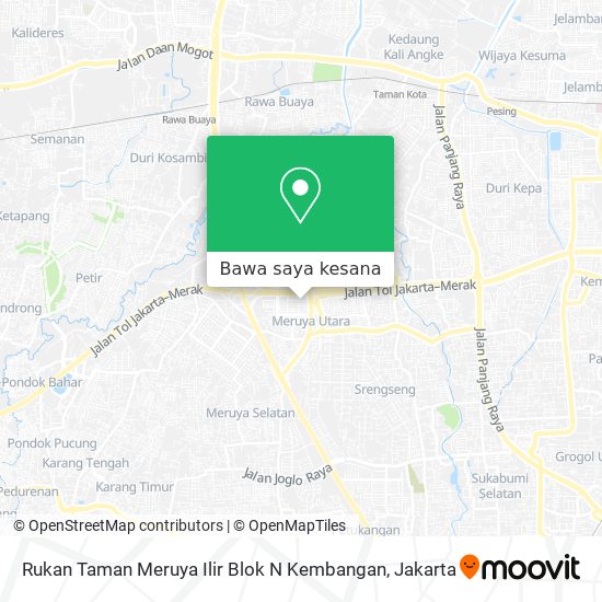 Peta Rukan Taman Meruya Ilir Blok N Kembangan