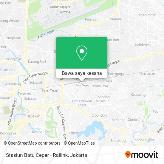 Peta Stasiun Batu Ceper - Railink
