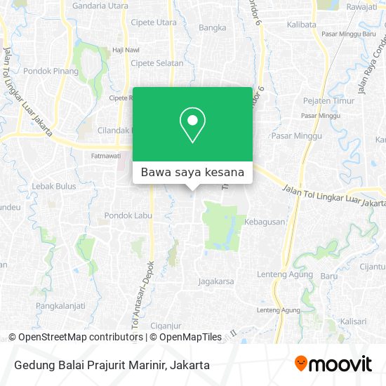 Peta Gedung Balai Prajurit Marinir