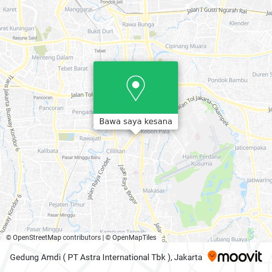 Peta Gedung Amdi ( PT Astra International Tbk )