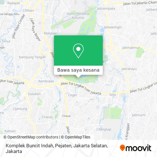 Peta Komplek Buncit Indah, Pejaten, Jakarta Selatan