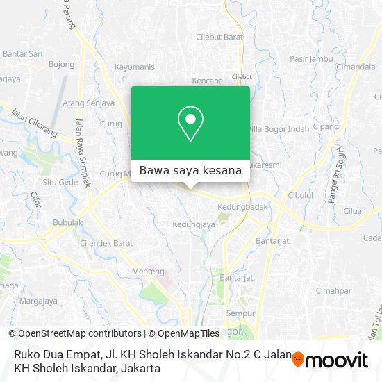 Peta Ruko Dua Empat, Jl. KH Sholeh Iskandar No.2 C Jalan KH Sholeh Iskandar