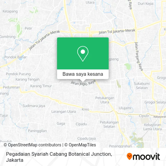 Peta Pegadaian Syariah Cabang Botanical Junction