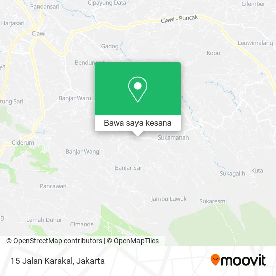 Peta 15 Jalan Karakal