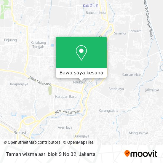 Peta Taman wisma asri blok S No.32