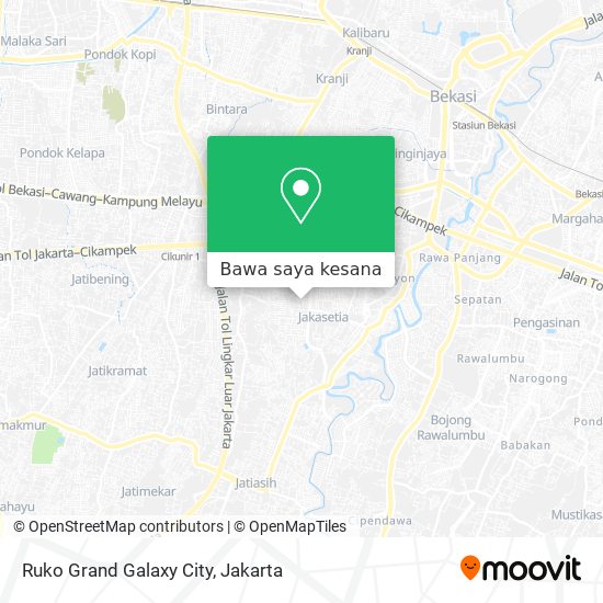 Peta Ruko Grand Galaxy City