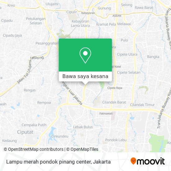 Peta Lampu merah pondok pinang center