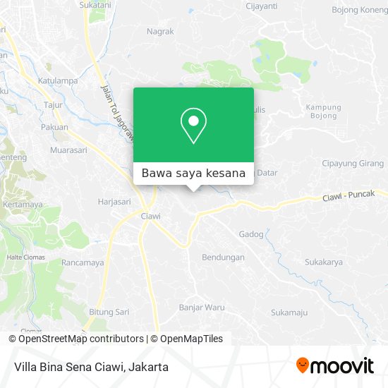Peta Villa Bina Sena Ciawi