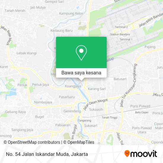 Peta No. 54 Jalan Iskandar Muda