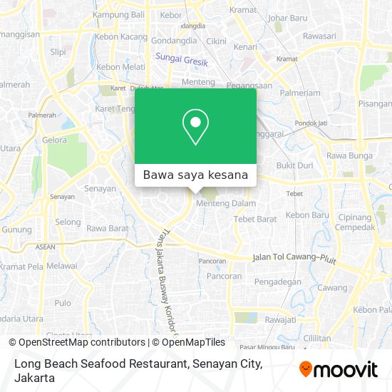 Peta Long Beach Seafood Restaurant, Senayan City