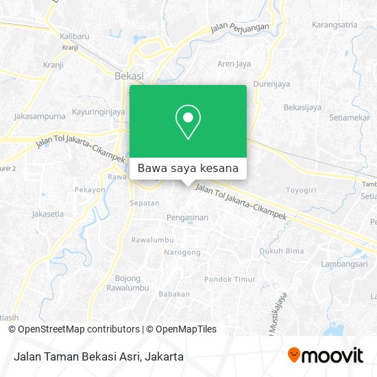 Peta Jalan Taman Bekasi Asri