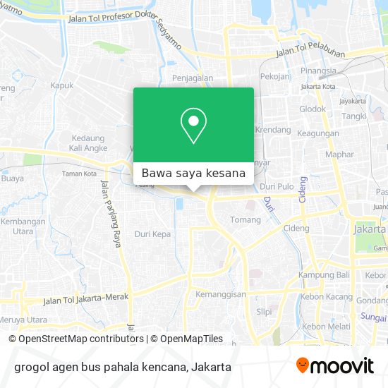 Peta grogol agen bus pahala kencana