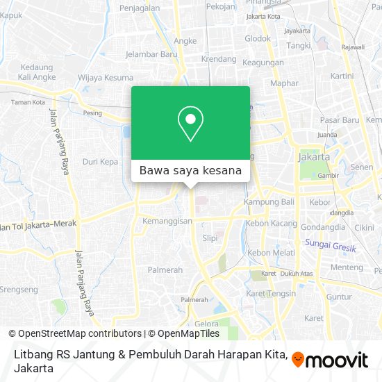 Peta Litbang RS Jantung & Pembuluh Darah Harapan Kita