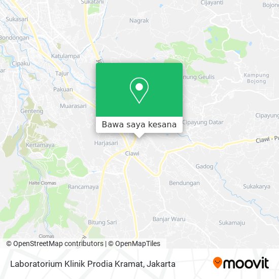 Peta Laboratorium Klinik Prodia Kramat