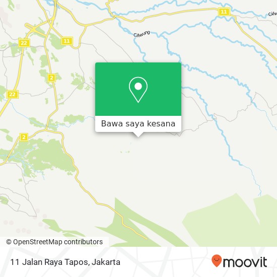 Peta 11 Jalan Raya Tapos