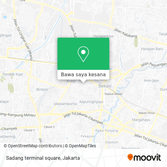 Peta Sadang terminal square
