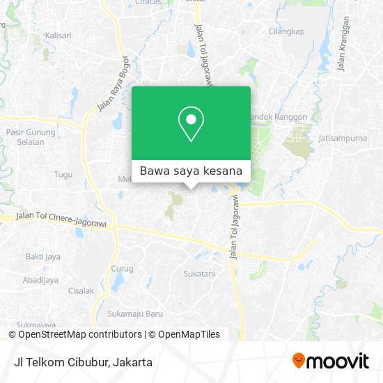 Peta Jl Telkom Cibubur