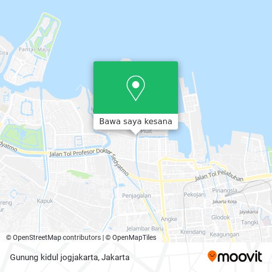 Peta Gunung kidul jogjakarta