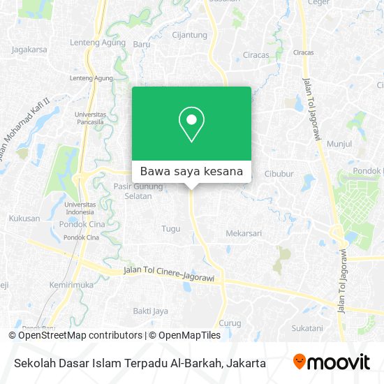 Peta Sekolah Dasar Islam Terpadu Al-Barkah