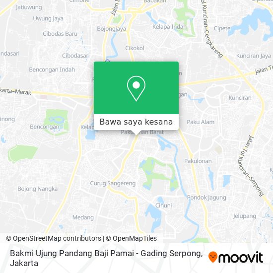 Peta Bakmi Ujung Pandang Baji Pamai - Gading Serpong