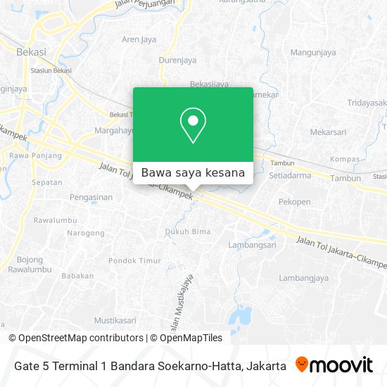 Peta Gate 5 Terminal 1 Bandara Soekarno-Hatta
