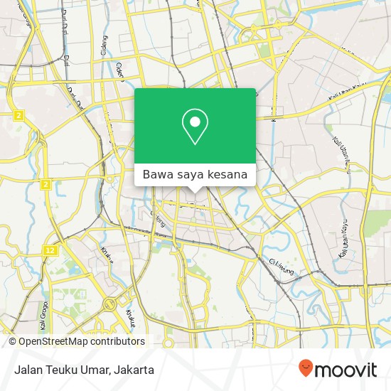 Peta Jalan Teuku Umar