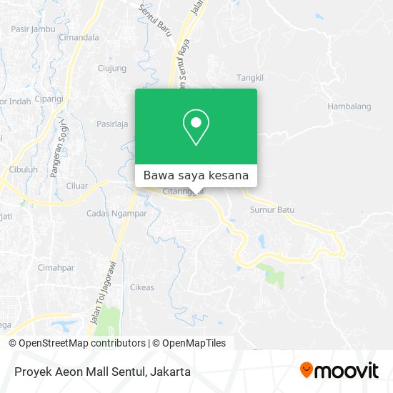 Peta Proyek Aeon Mall Sentul