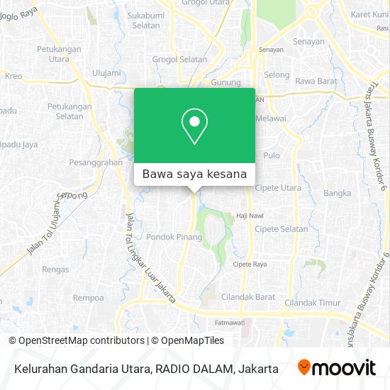 Peta Kelurahan Gandaria Utara, RADIO DALAM
