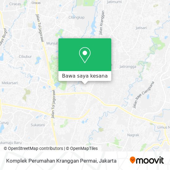 Peta Komplek Perumahan Kranggan Permai