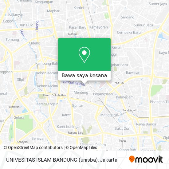 Peta UNIVESITAS ISLAM BANDUNG (unisba)