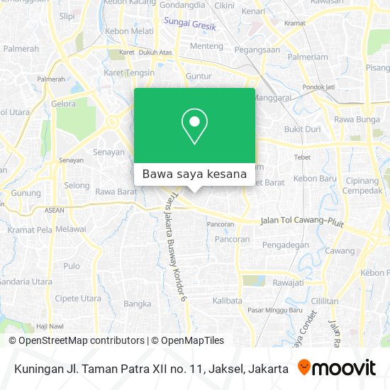 Peta Kuningan Jl. Taman Patra XII no. 11, Jaksel