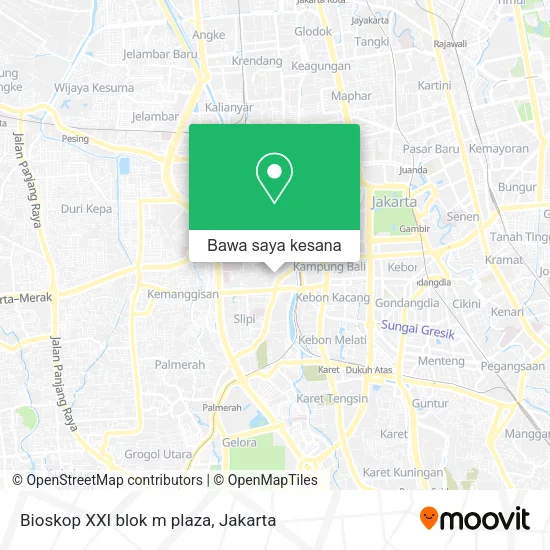 Peta Bioskop XXI blok m plaza
