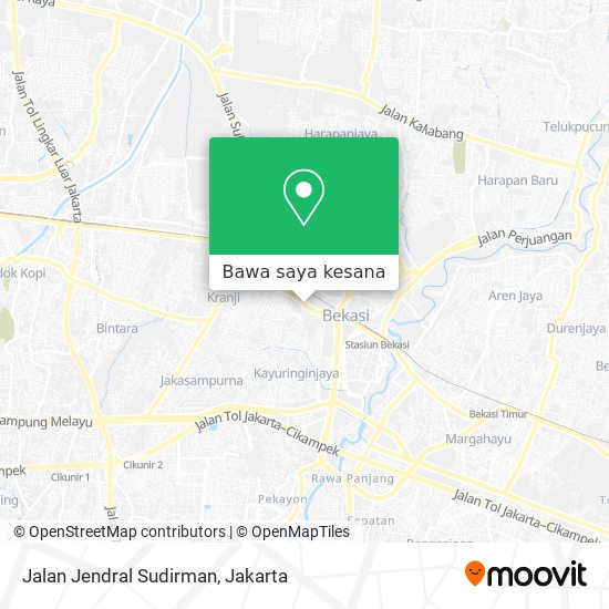 Peta Jalan Jendral Sudirman