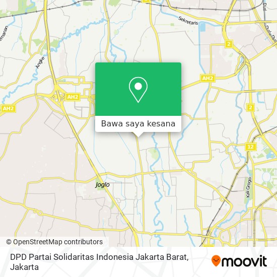 Peta DPD Partai Solidaritas Indonesia Jakarta Barat