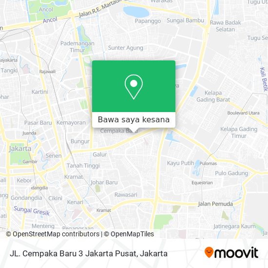 Peta JL. Cempaka Baru 3 Jakarta Pusat