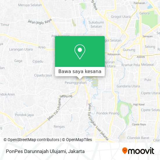 Peta PonPes Darunnajah Ulujami