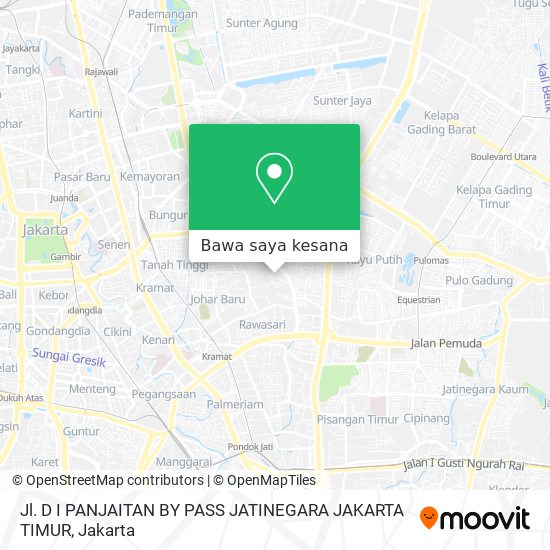 Peta Jl. D I PANJAITAN BY PASS JATINEGARA JAKARTA TIMUR