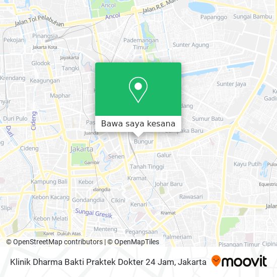 Peta Klinik Dharma Bakti Praktek Dokter 24 Jam